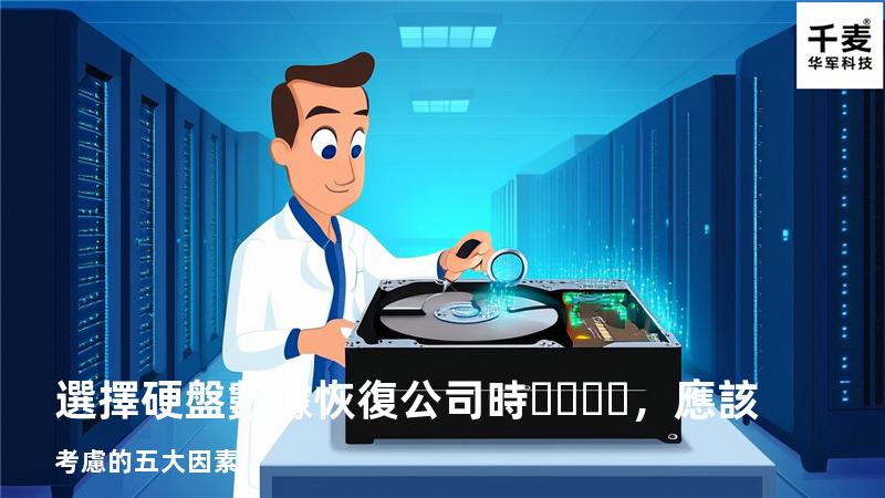 選擇硬盤數據恢復公司時，應該考慮的五大因素